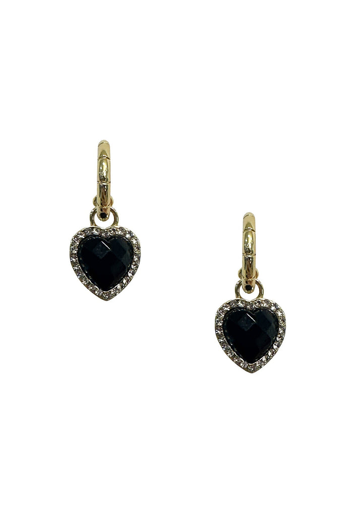 Alamour The Label Earrings Ayelet Black Heart Earrings Ayelet Black Heart Earrings | Afterpay | Klarna | Zip Pay