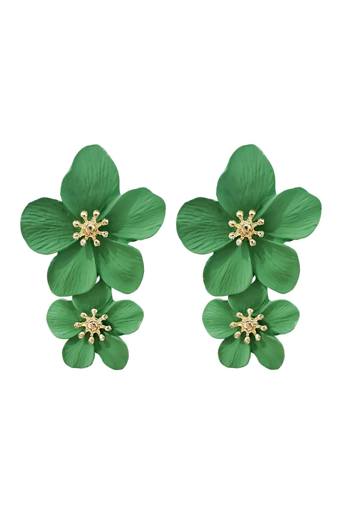 Alamour The Label Earrings Shyla Green Multi Flower Earrings Shyla Green Flower Earrings | Afterpay | Klarna | Zip Pay