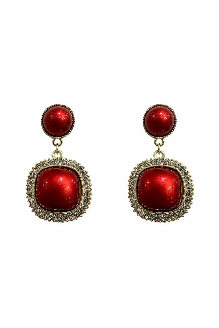 Alamour The Label Earrings Mariella Red Diamante Earrings Mariella Red Diamante Earrings | Afterpay | Klarna | Zip Pay