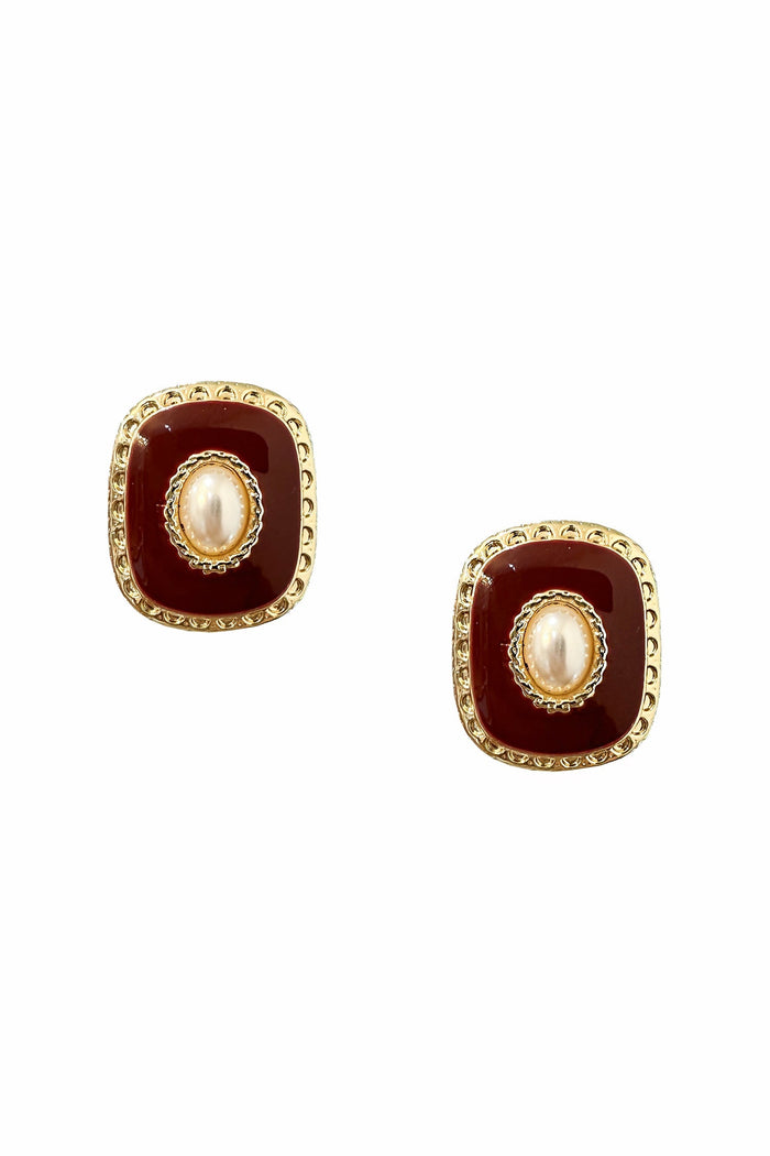 Alamour The Label Earrings Desirae Burgundy Earrings Desirae Burgundy Earrings | Afterpay | Klarna | Zip Pay