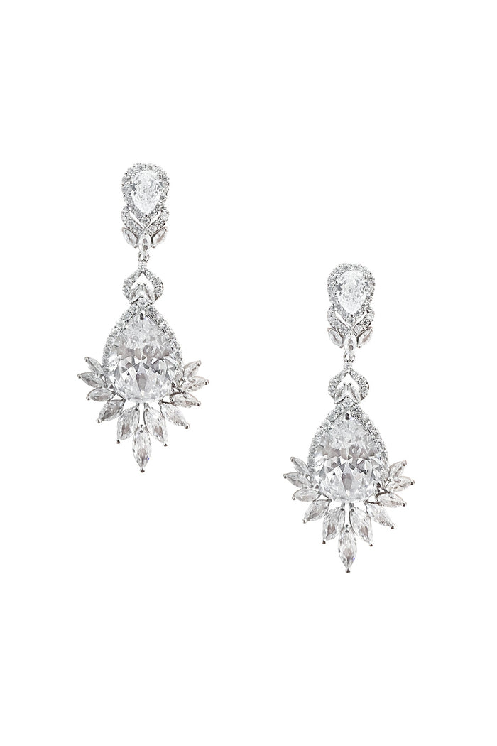 Alamour The Label Earrings Araminta Silver Embellished Earrings Araminta Silver Embellished Earrings | Afterpay | Klarna | Zip Pay