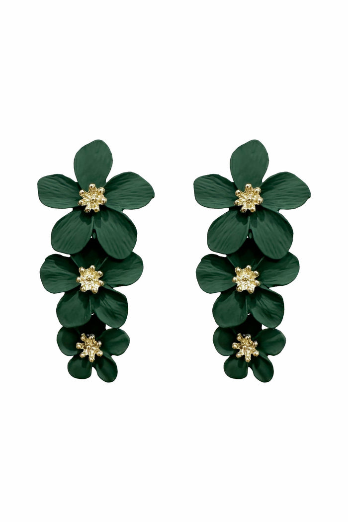 Alamour The Label Earrings Carola Green Flower Earrings Carola Green Flower Earrings | Afterpay | Laybuy | Klarna | Zippay