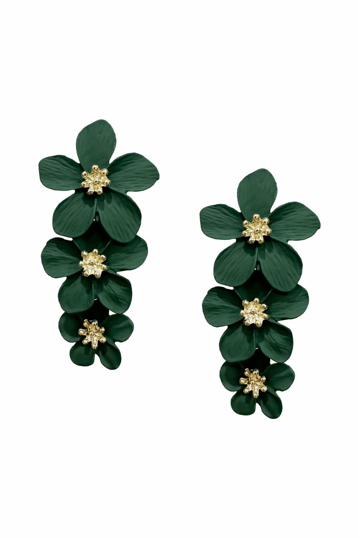 Alamour The Label Earrings Carola Green Flower Earrings Carola Green Flower Earrings | Afterpay | Laybuy | Klarna | Zippay
