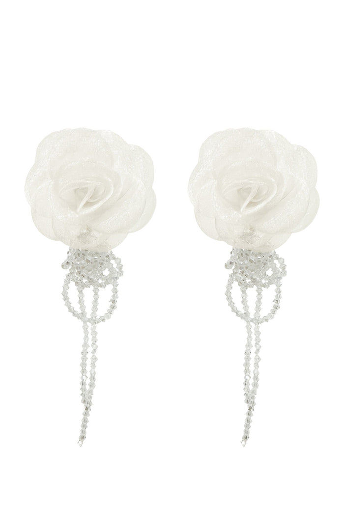 Alamour The Label Earrings Ciana Cream Flower Earrings Ciana White Flower Earrings | Afterpay | Laybuy | Klarna | Zippay