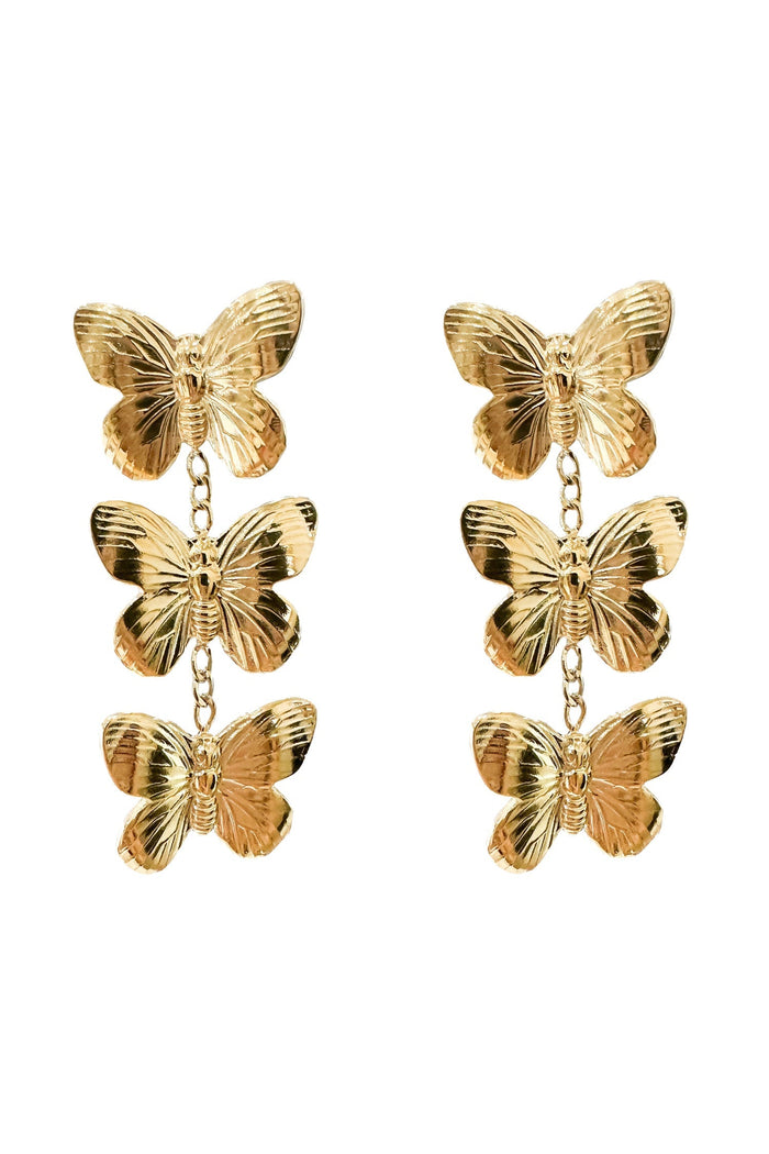 Alamour The Label Earrings Hannah Gold Butterfly Earrings Hannah Gold Butterfly Earrings | Afterpay | Klarna | Zip Pay