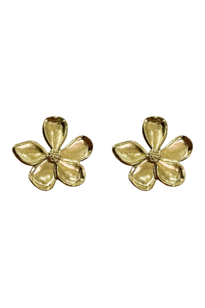 Alamour The Label Earrings Miuccia Gold Flower Earrings Miuccia Gold Flower Earrings | Afterpay | Zip | Sezzle | LayBuy