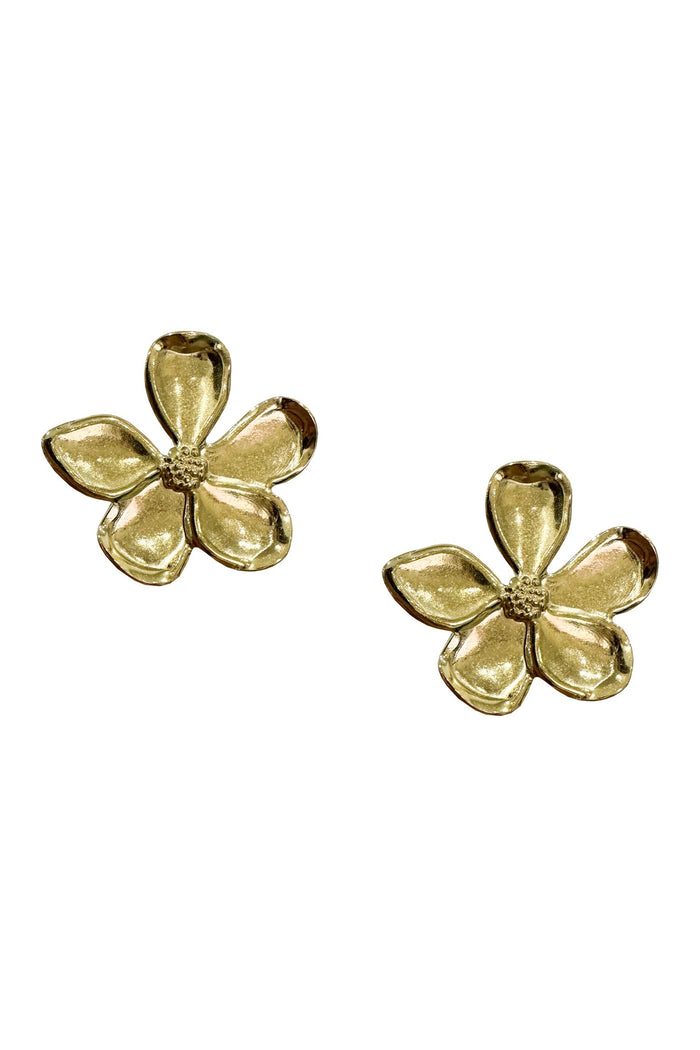 Alamour The Label Earrings Miuccia Gold Flower Earrings Miuccia Gold Flower Earrings | Afterpay | Zip | Sezzle | LayBuy