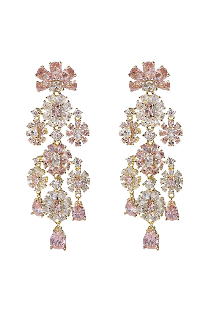 Alamour The Label Earrings Genevieve Pink Chandelier Earrings Genevieve Pink Chandelier Earrings | Afterpay | Klarna | Zip Pay