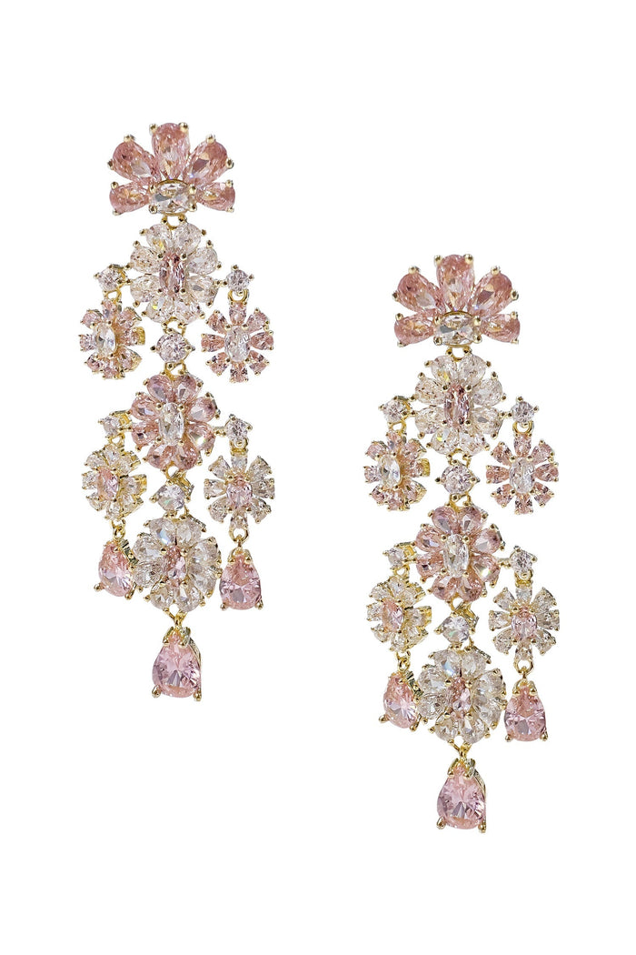 Alamour The Label Earrings Genevieve Pink Chandelier Earrings Genevieve Pink Chandelier Earrings | Afterpay | Klarna | Zip Pay