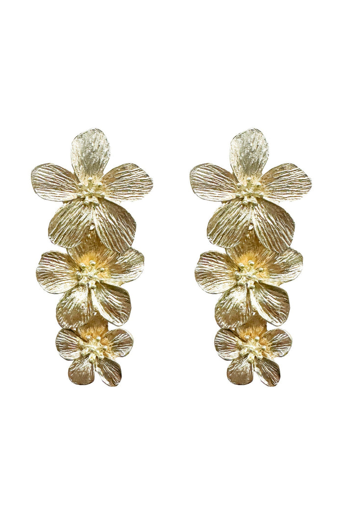 Alamour The Label Earrings Carola Gold Multi Flower Earrings Carola Gold Multi Flower Earrings | Afterpay | Klarna | Zip Pay