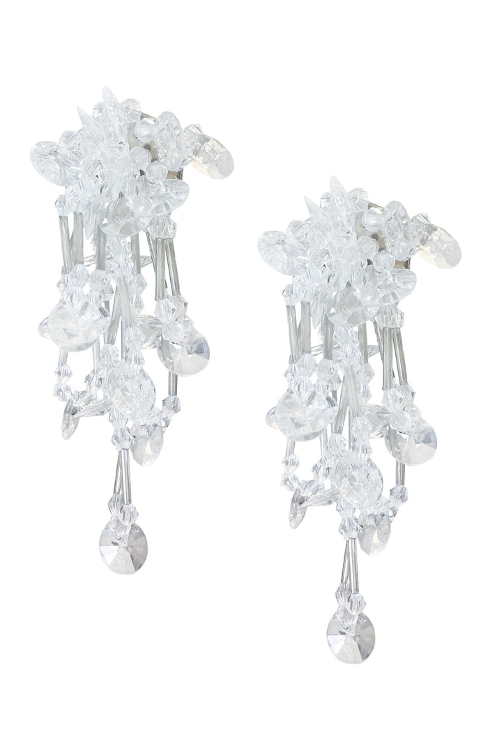 Alamour The Label Earrings Helene White Flower Drop Earrings Helene White Flower Drop Earrings | Afterpay | Klarna | Zip Pay