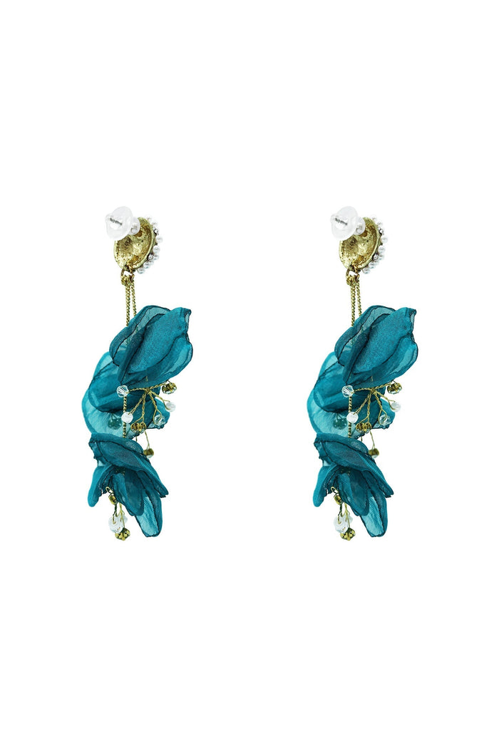 Alamour The Label Earrings Emilita Teal Petal Earrings Emilita Teal Petal Earrings | Afterpay | Klarna | Zip Pay