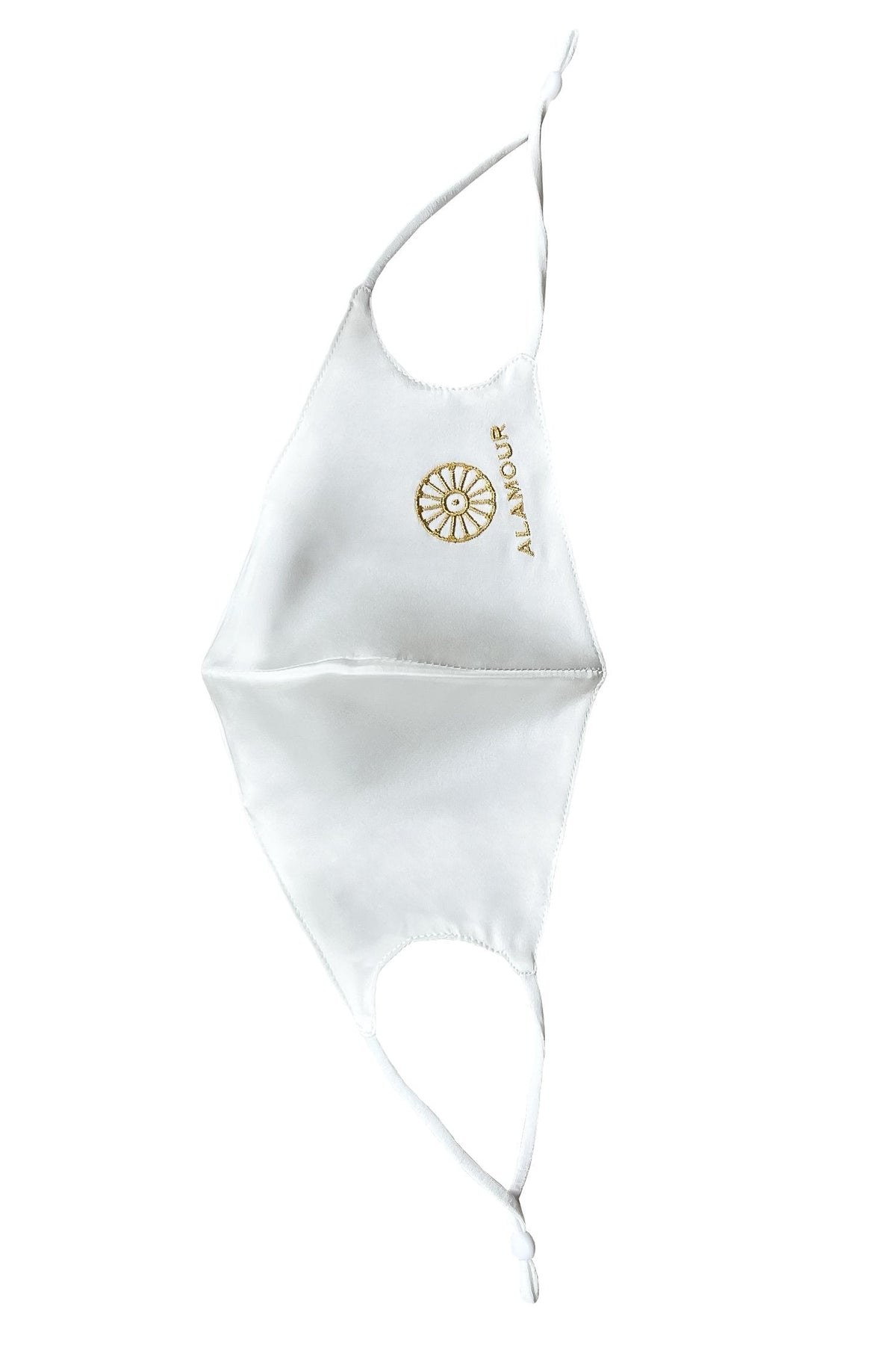Silk Face Mask - White