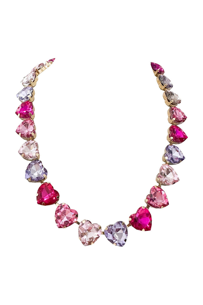 Alamour The Label Necklaces Ciara Heart Necklace Ciara Pink Heart Chain Necklace | Afterpay | Laybuy | Klarna