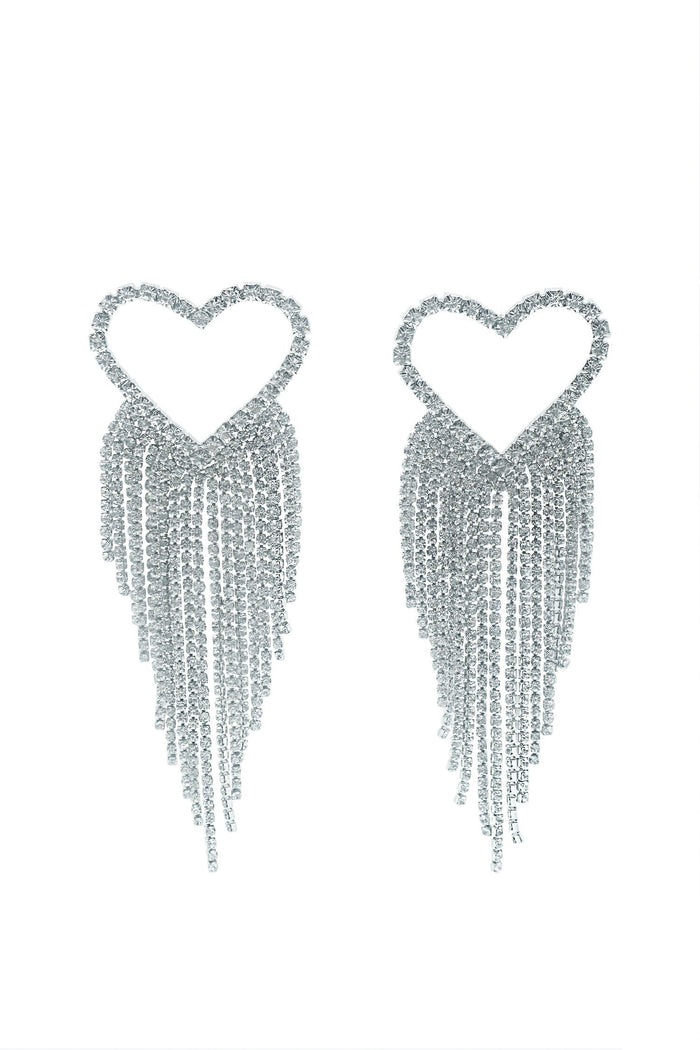 Alamour The Label Earrings Ainara Silver Heart Earrings Ainara Silver Heart Earrings | Afterpay | Klarna | Zip Pay