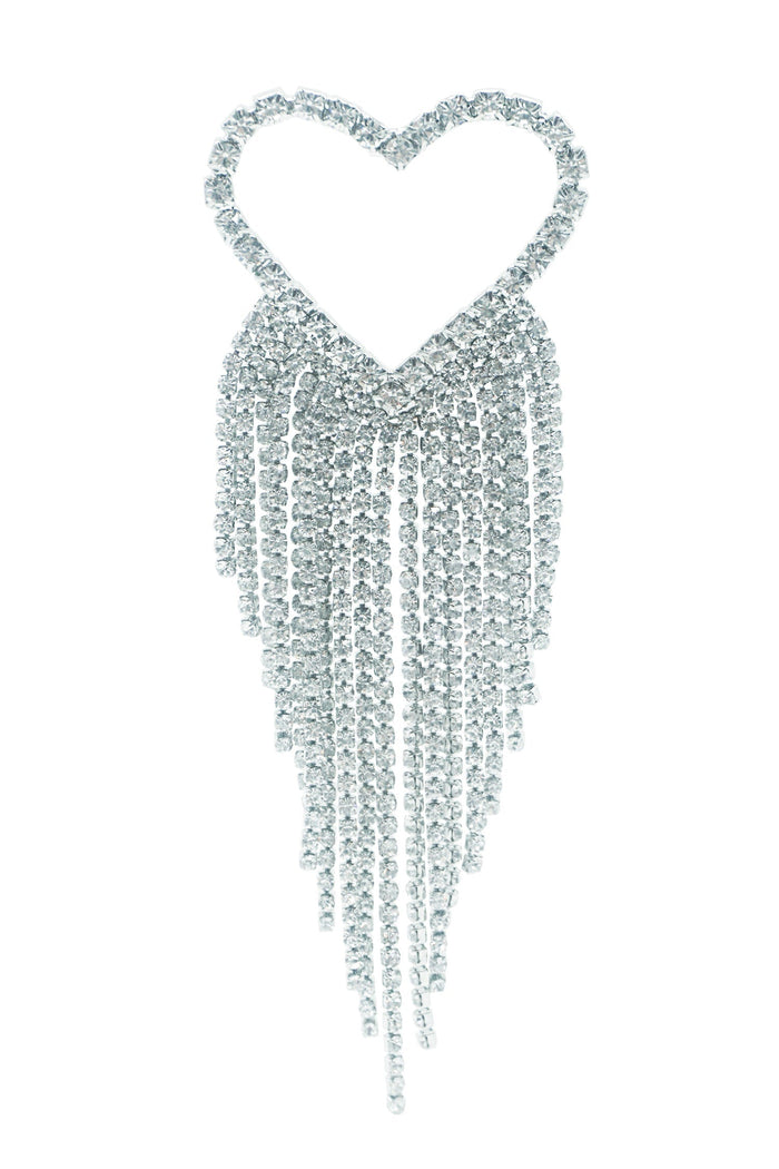 Alamour The Label Earrings Ainara Silver Heart Earrings Ainara Silver Heart Earrings | Afterpay | Klarna | Zip Pay