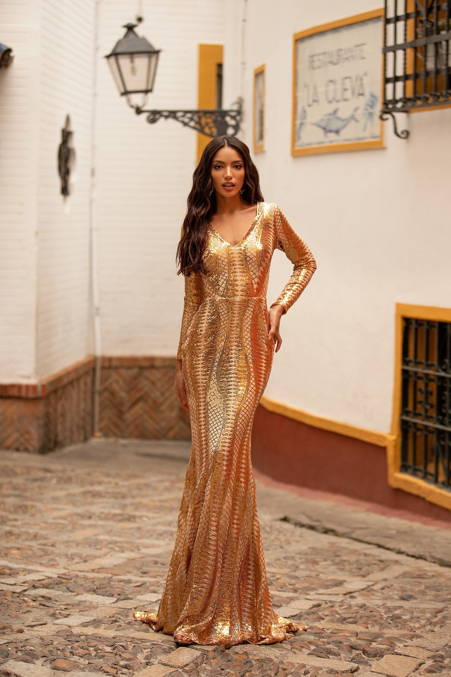 Golden rust dresses for special occasions 2020 : Alamour The Label