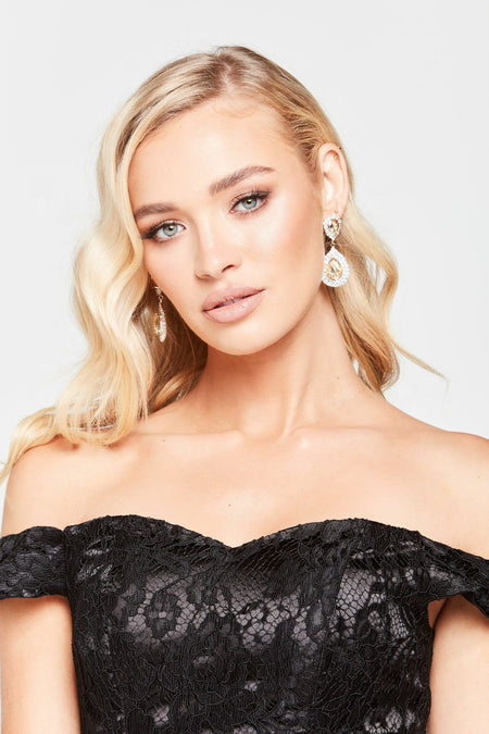 A&N Luxe Agustina Sequin Gown - Black