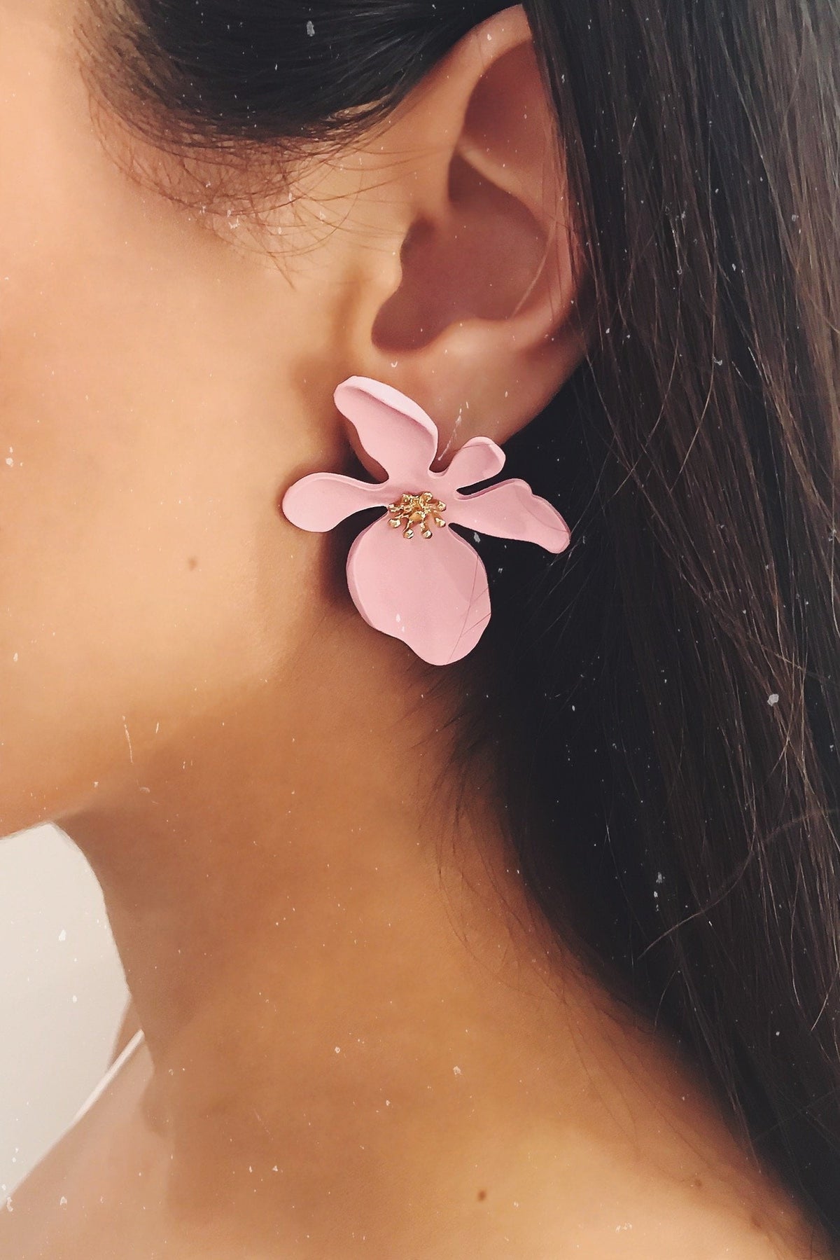 Glazori Jewels Earrings Glazori Ivanna Pink Flower Earrings Glazori Ivanna Pink Flower Earrings