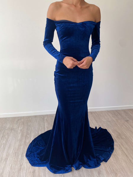 A&N Luxe Crown Sequin Gown - Navy