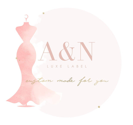 A&N Luxe Electra Glitter Gown - Rose Gold