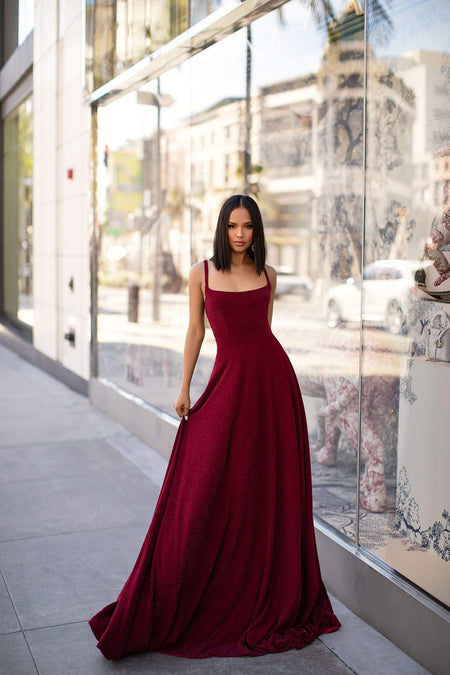A&N Luxe Vanessa Satin Gown - Mauve