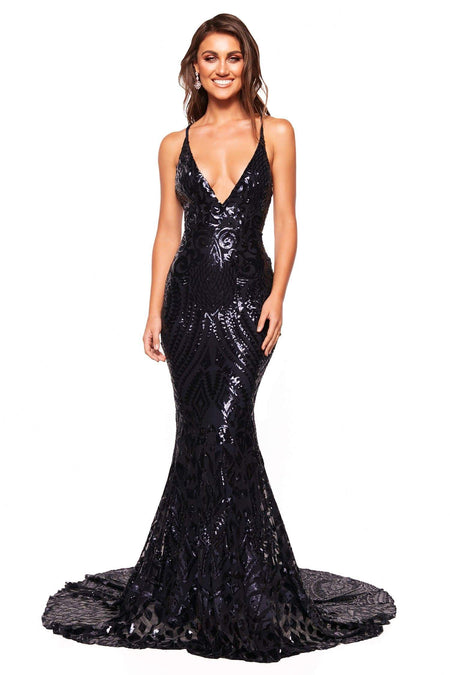Prisilla Sequin Gown - Rose Gold